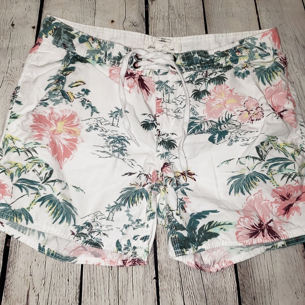 H&M L.O.G.G. 100% Cotton Tropical Print Shorts